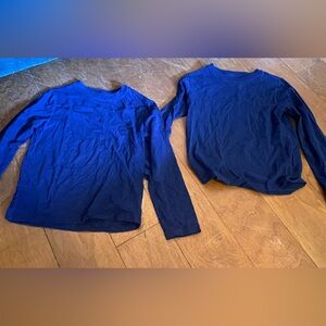 Cat & Jack Deep Blue Long Sleeve Tees